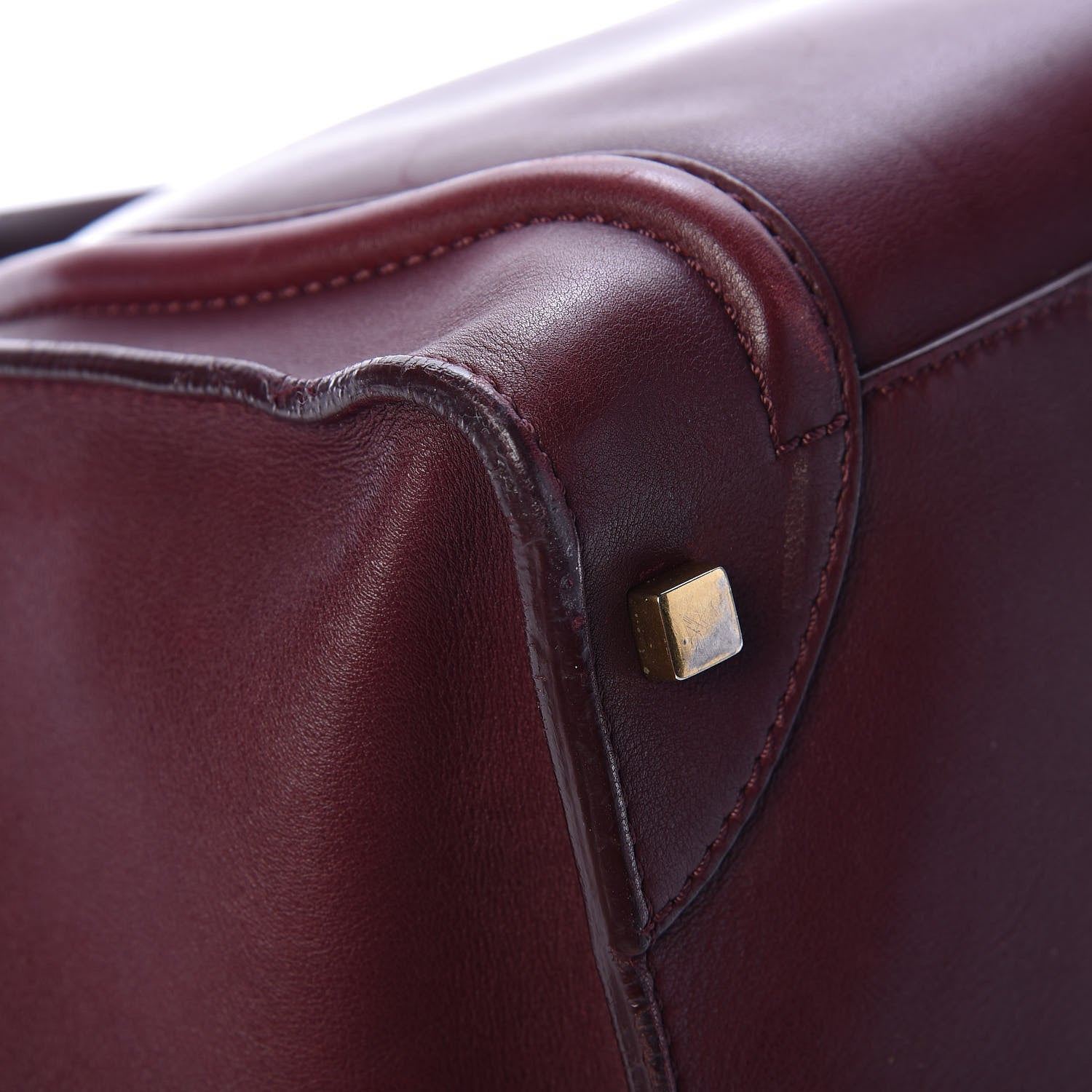 Celine Smooth Calfskin Mini Luggage Burgundy 10 of 11