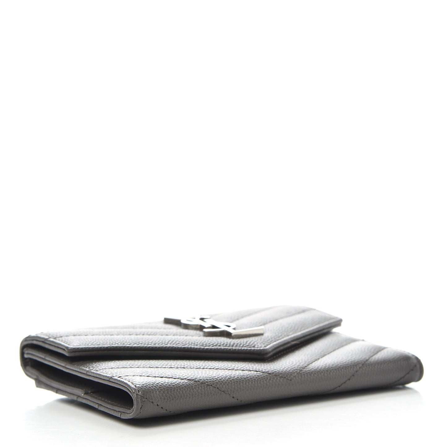 Grain De Poudre Matelasse Chevron Small Monogram Passport Case Earth