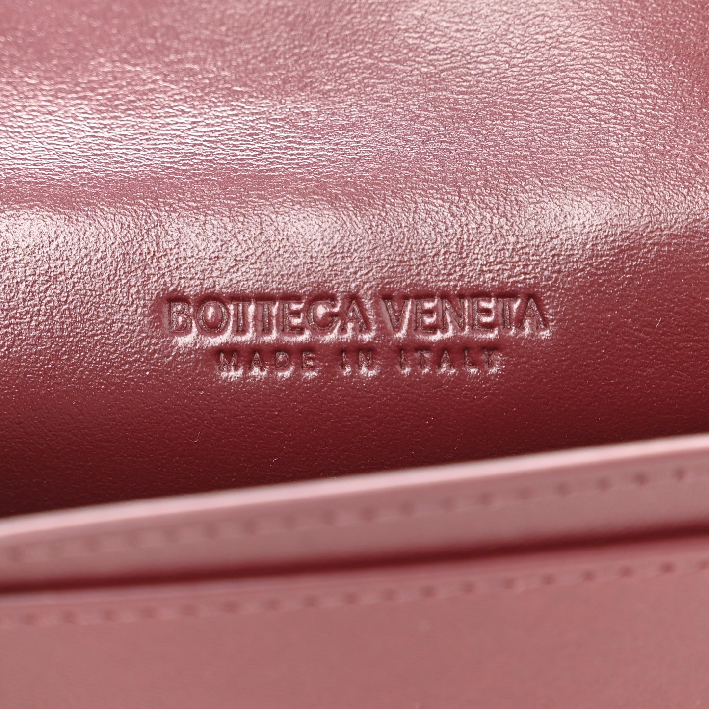 Nappa Intrecciato Card Holder Barolo