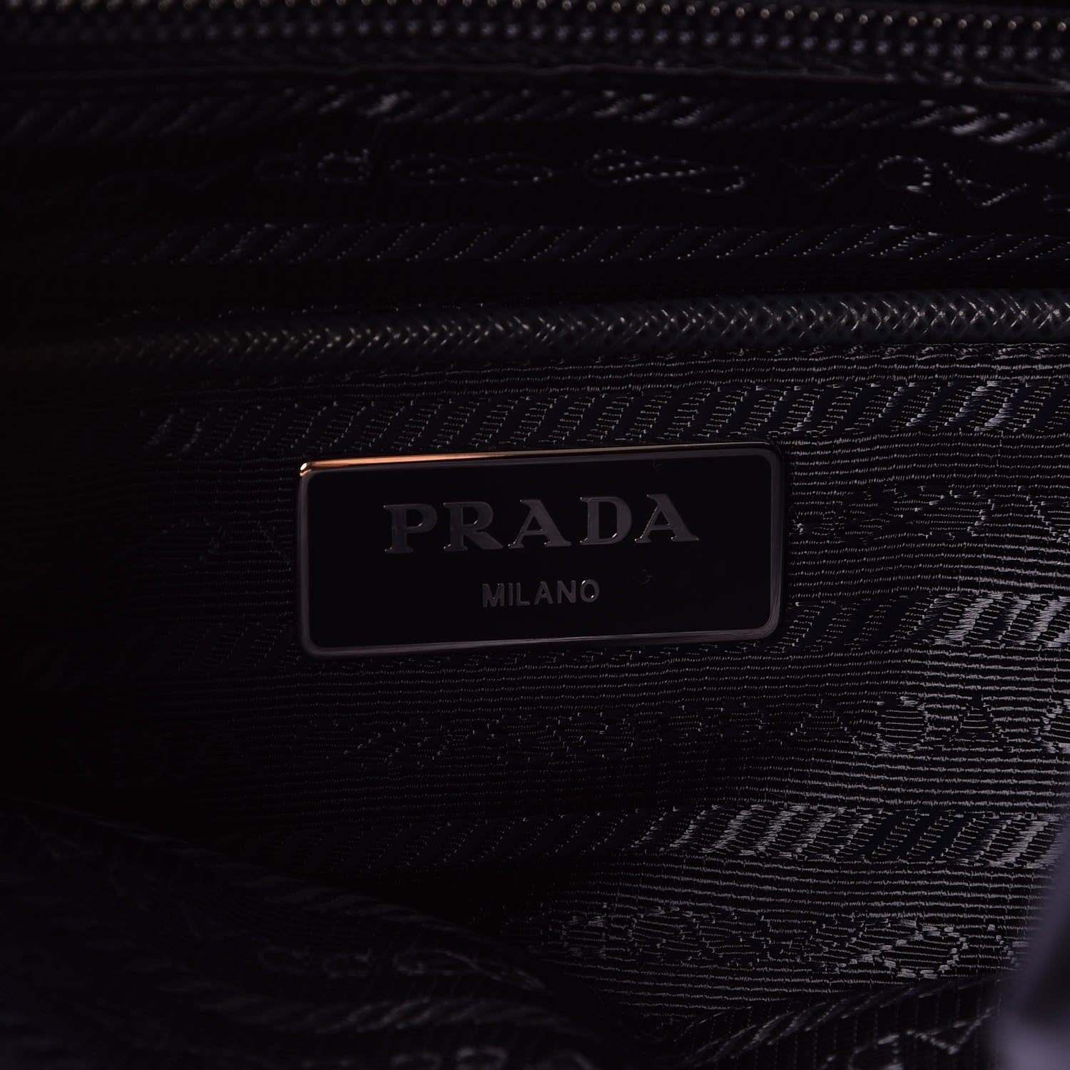 Prada Nylon Vela Saffiano Medium Cinch Backpack Baltico 6 of 7
