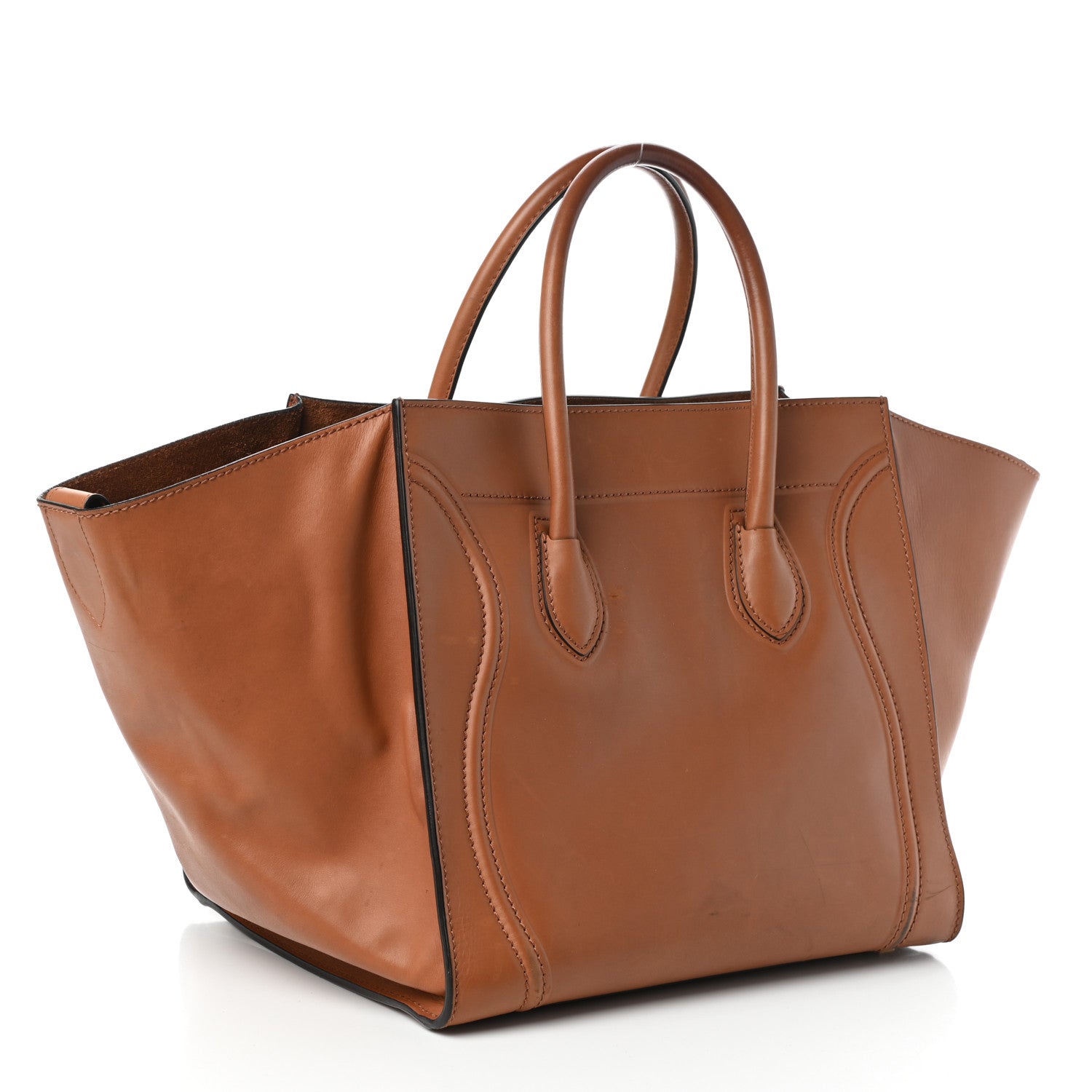 Celine Natural Calfskin Medium Phantom Luggage Tan 3 of 9