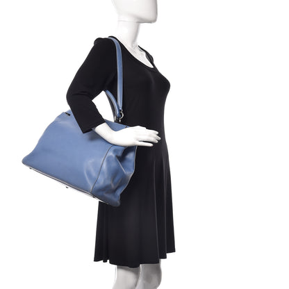 Fendi Vitello Suede Large Peekaboo Iconic Satchel Ortensia Black 2 of 31