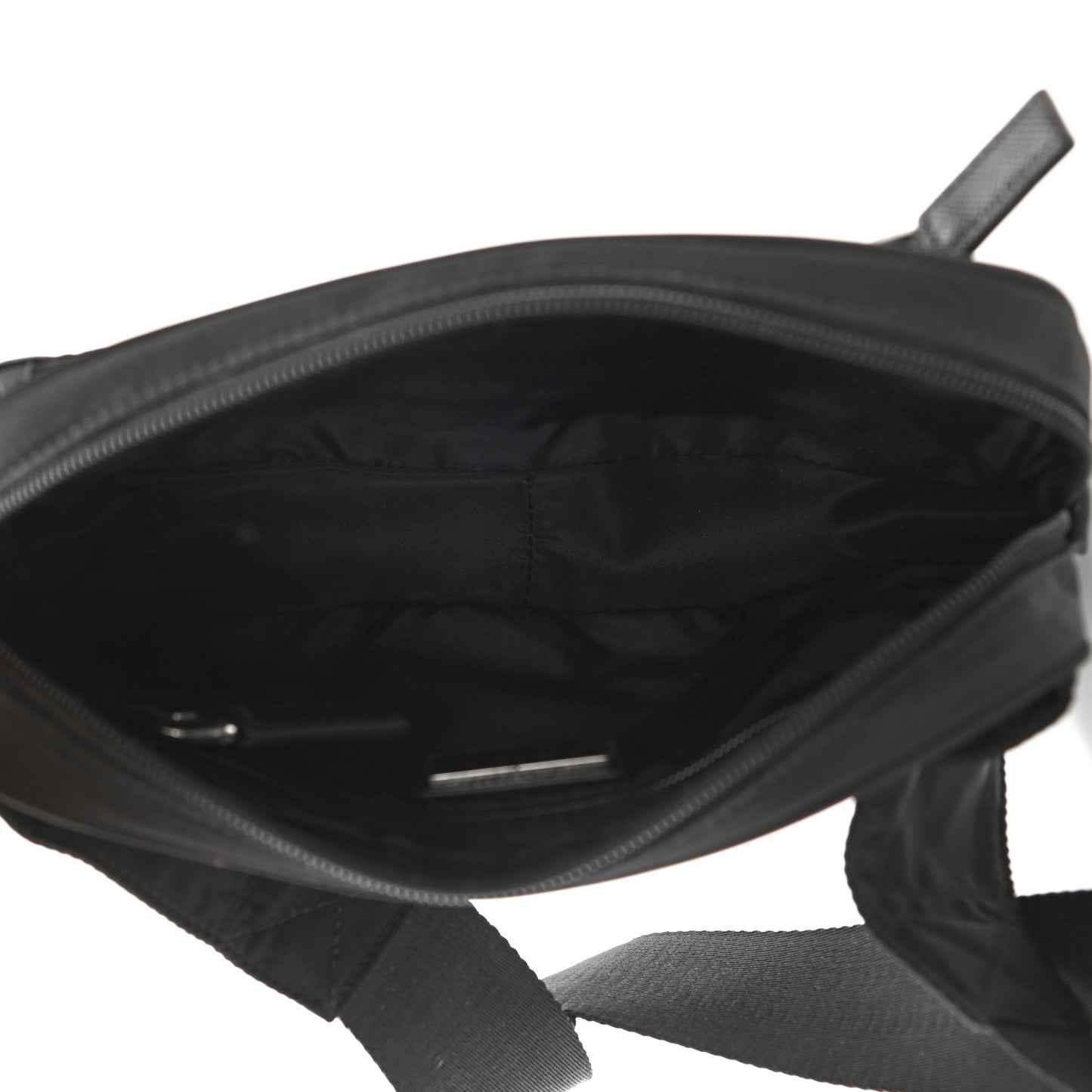 Tessuto Nylon Saffiano Belt Bag Black