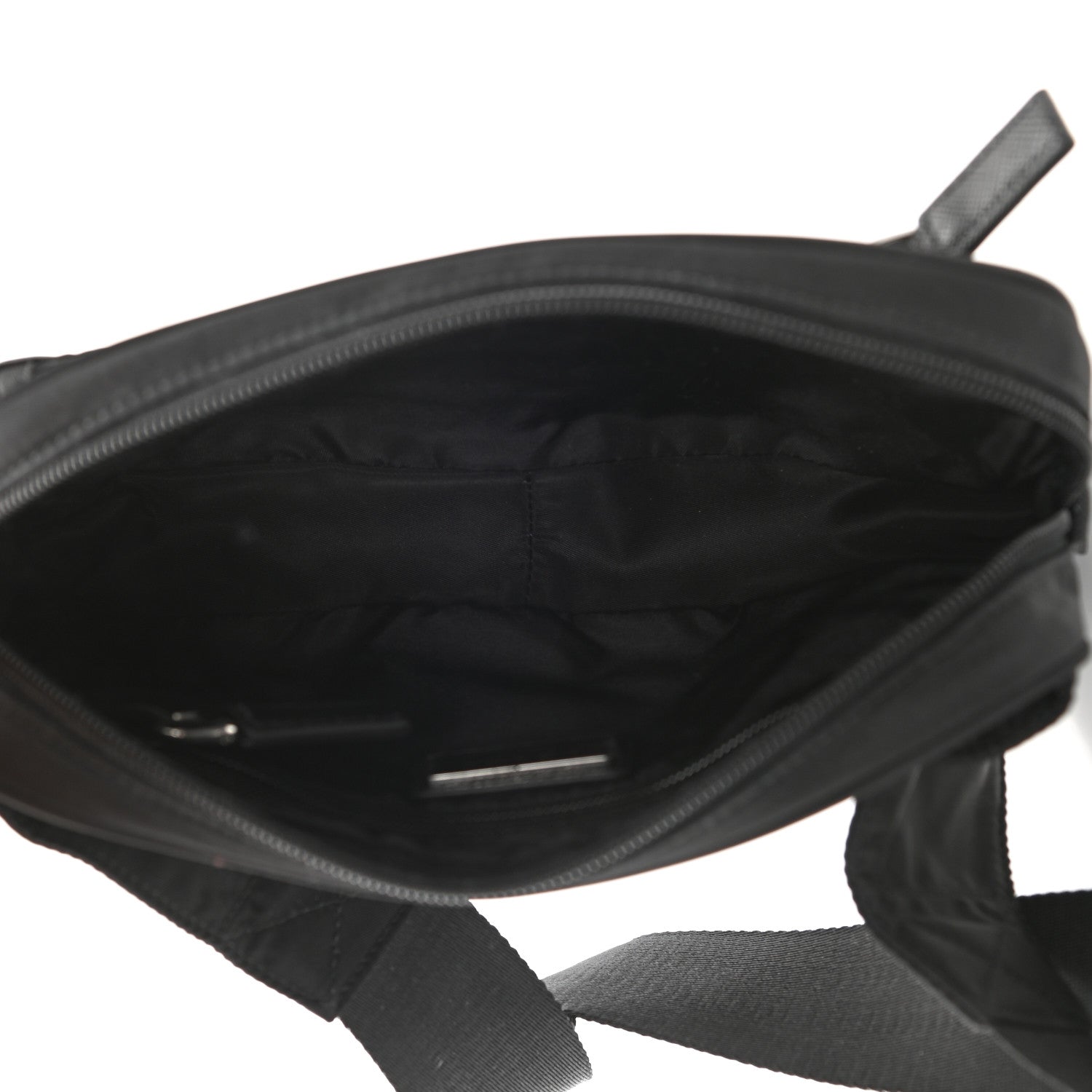 Prada Tessuto Nylon Saffiano Belt Bag Black 4 of 9