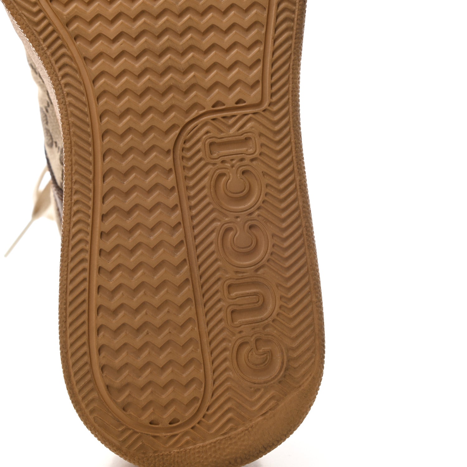Gucci Calfskin GG Monogram Womens Platform 55mm Sneakers 39.5 Hezelnut Beige Ebony Mystic White 6 of 9