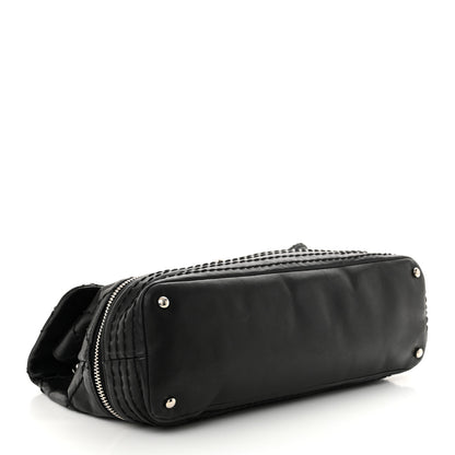 Chanel Calfskin Stitched Large Expandable Flap Bag Black 4 of 11