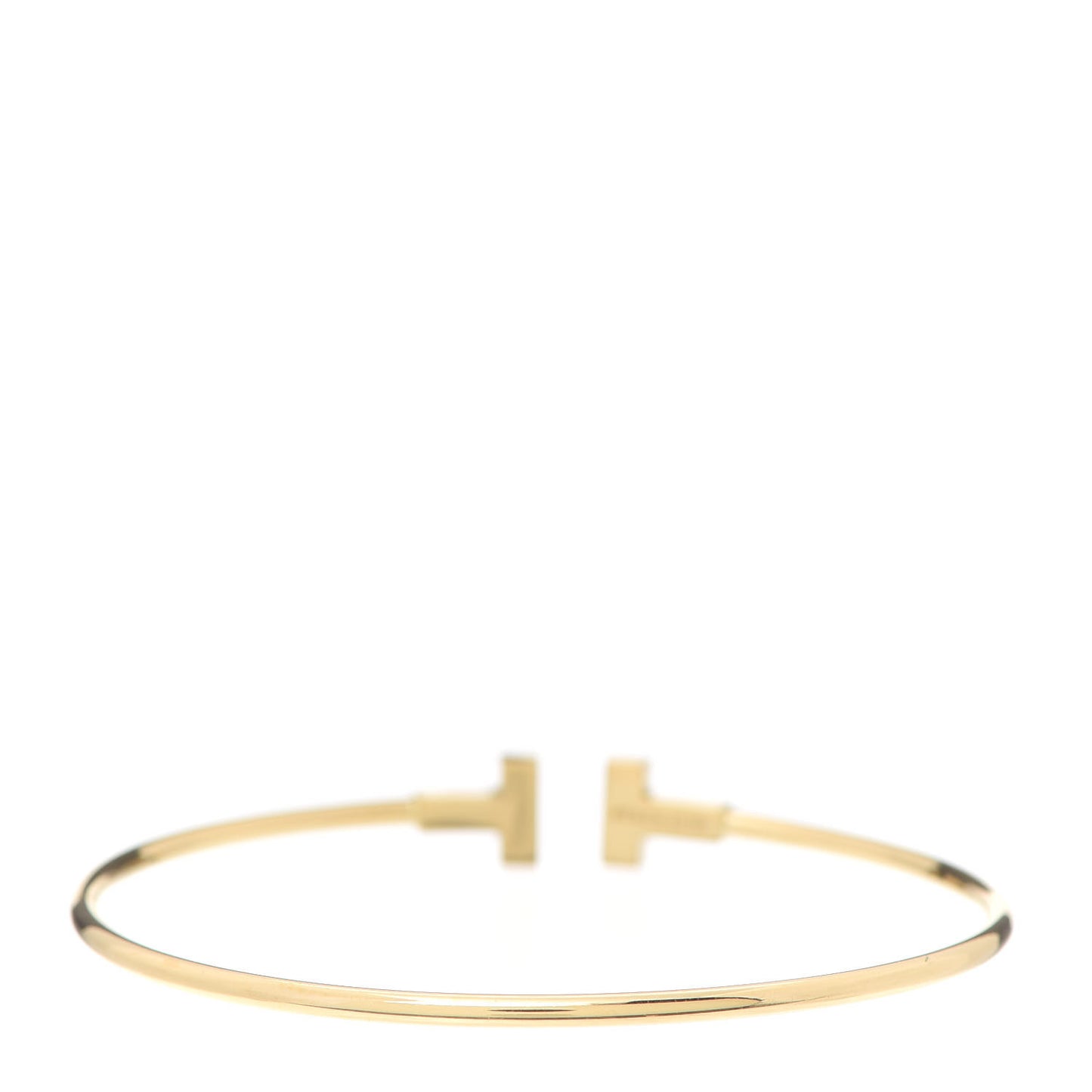 18K Yellow Gold Narrow T Wire Bracelet