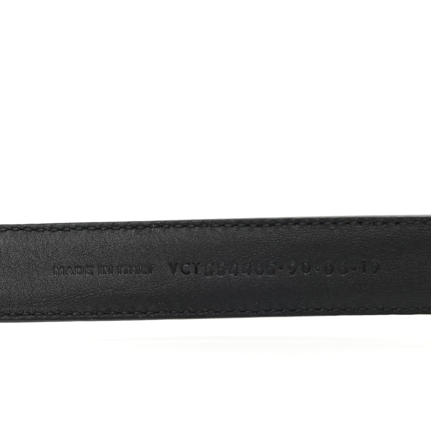 Smooth Calfskin Monogram Narrow Square Buckle Belt 90 36 Black
