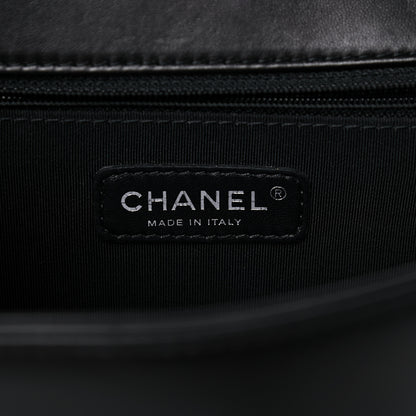 Chanel Lambskin Quilted Large Boy Flap Blue Black 6 of 20