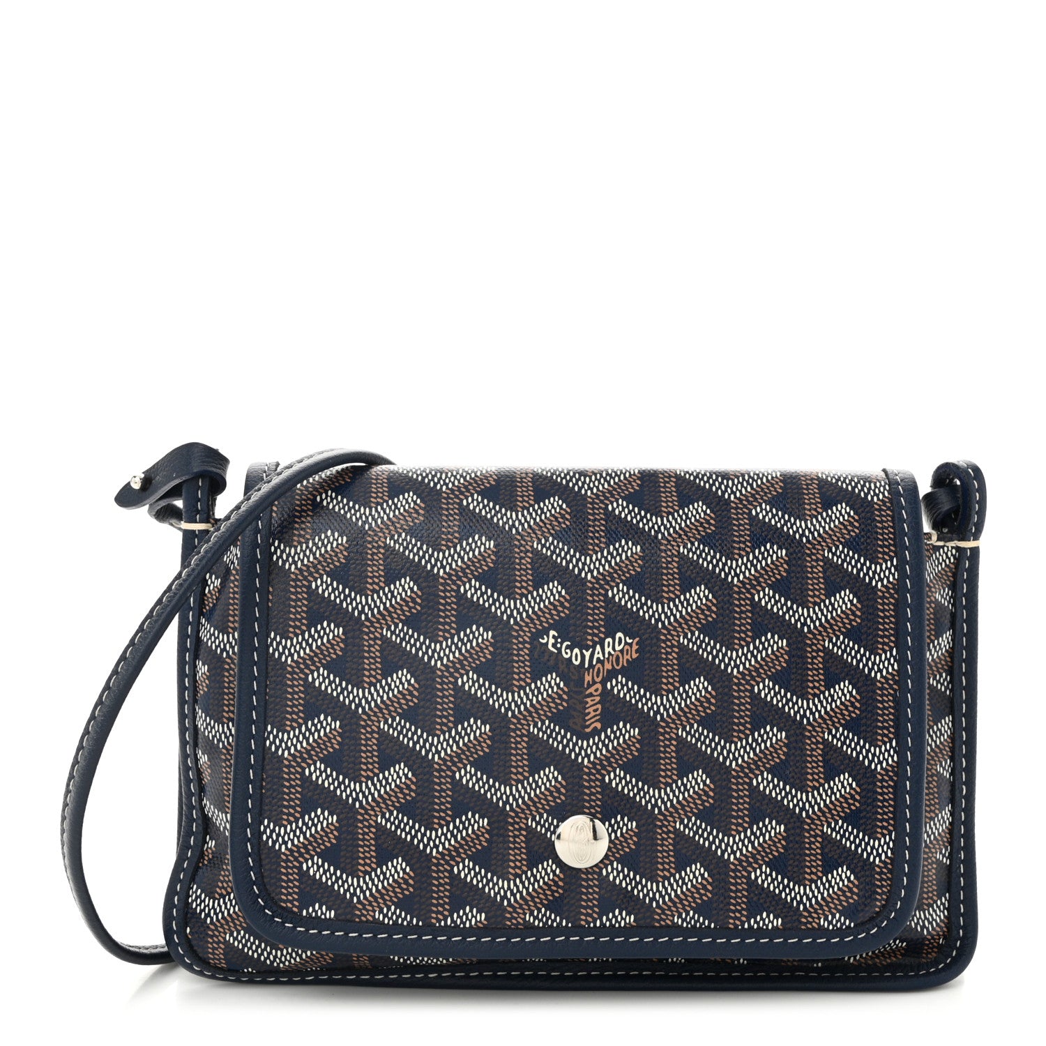Goyard Goyardine Plumet Wallet Clutch Navy 1 of 9