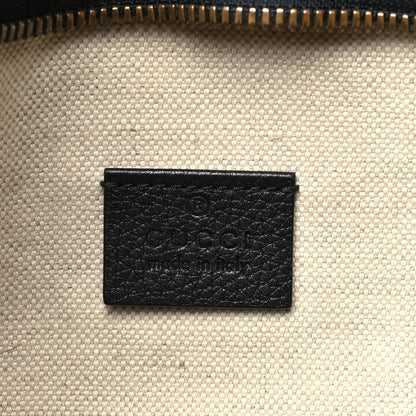 Gucci Grained Calfskin Logo Belt Bag Black 6 of 10