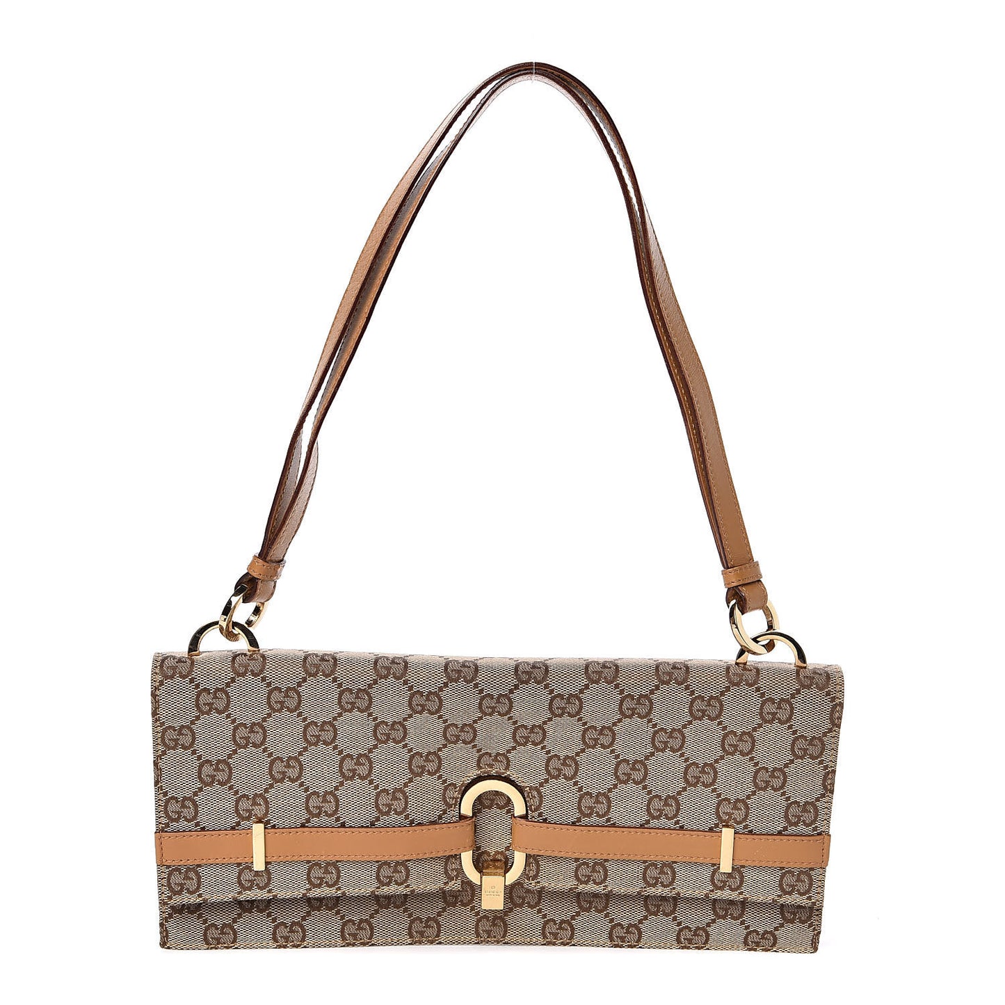 Monogram Clutch Brown