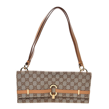 Gucci Monogram Clutch Brown 1 of 10