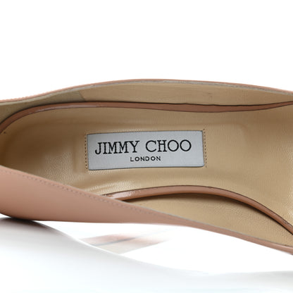 Jimmy Choo Patent Luna Platform Peep Toe Pumps 39.5 Blush 8 of 11