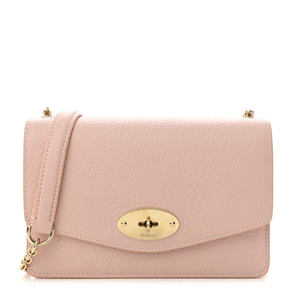 Mulberry Small Classic Grain Calfskin Small Darley Powder Pink 1 of 9