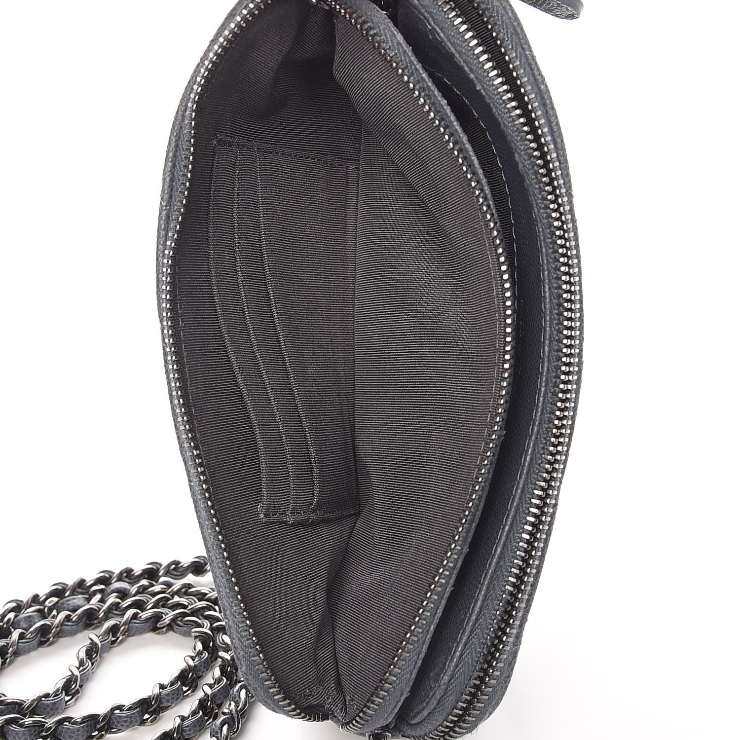 Chanel Caviar Quilted Small Clutch With Chain Grey 8 of 17