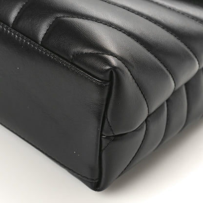 Saint Laurent SAINT LAURENT Calfskin Y Quilted Monogram Small Loulou Chain Satchel Black 8 of 8