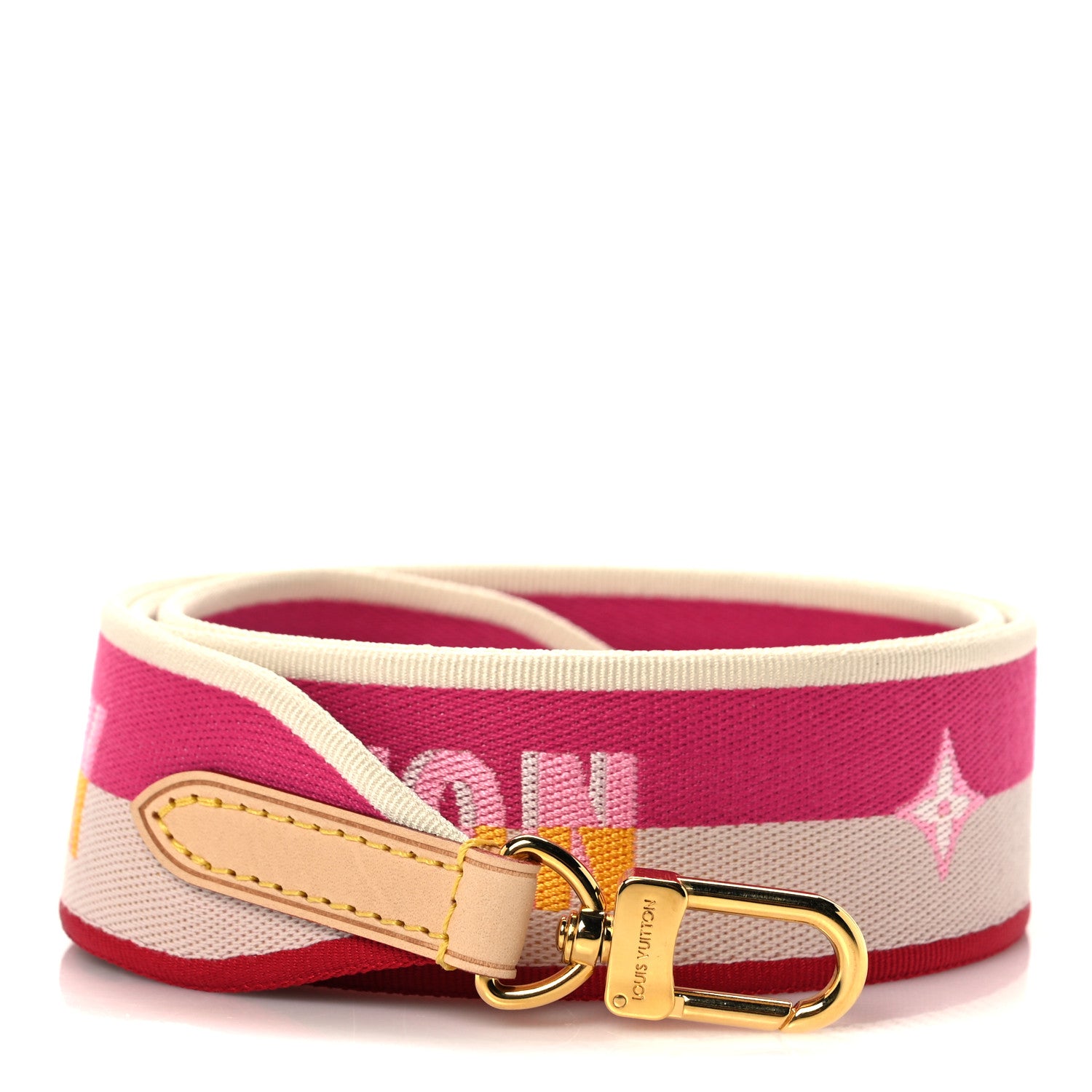 Louis Vuitton Jacquard Speedy Bandouliere 20 Shoulder Strap Fuchsia 1 of 3