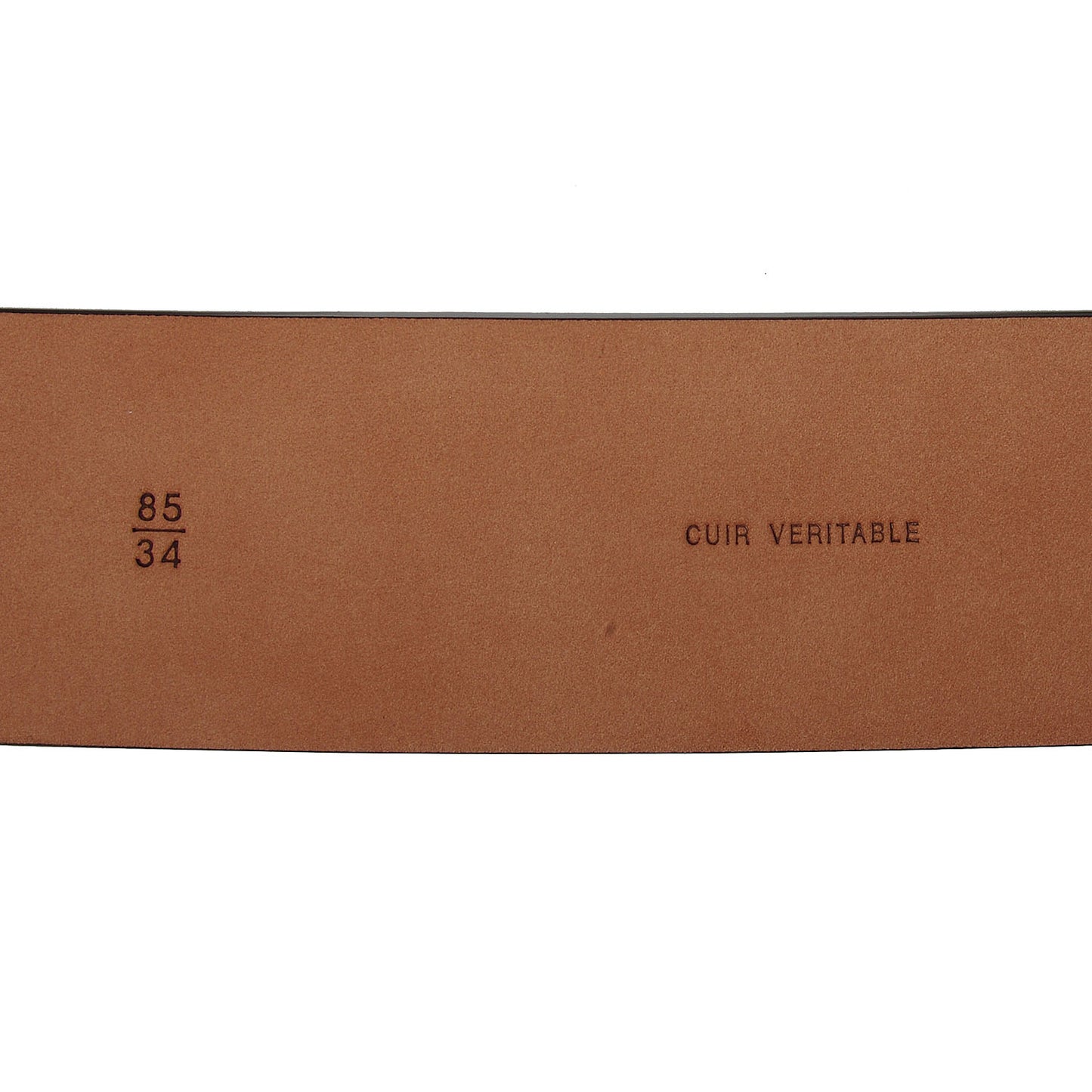Leather CC Logo Belt 85 34 Brown