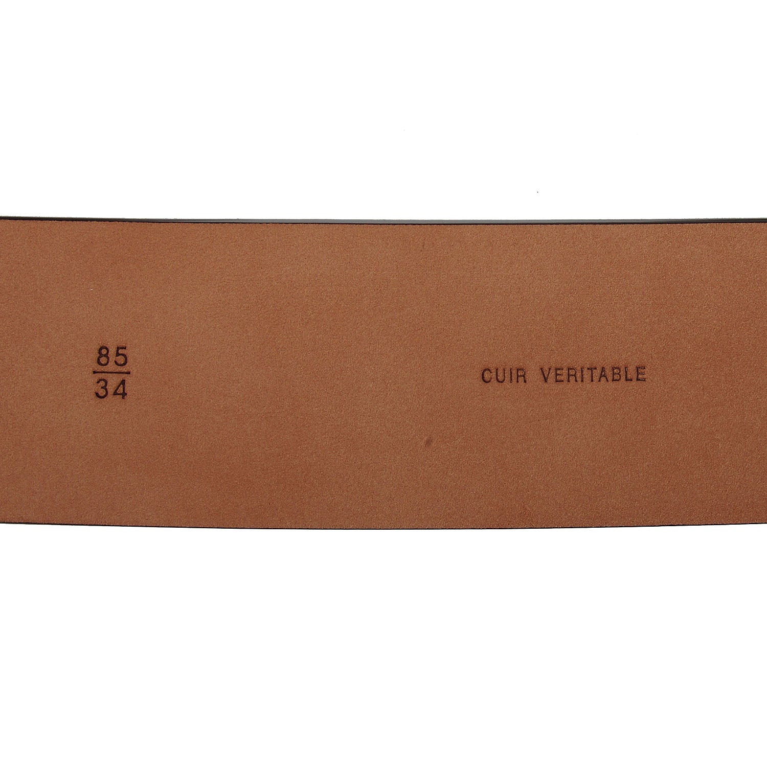 Chanel Leather CC Logo Belt 85 34 Brown 4 of 5