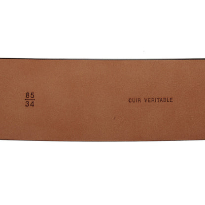 Chanel Leather CC Logo Belt 85 34 Brown 4 of 5