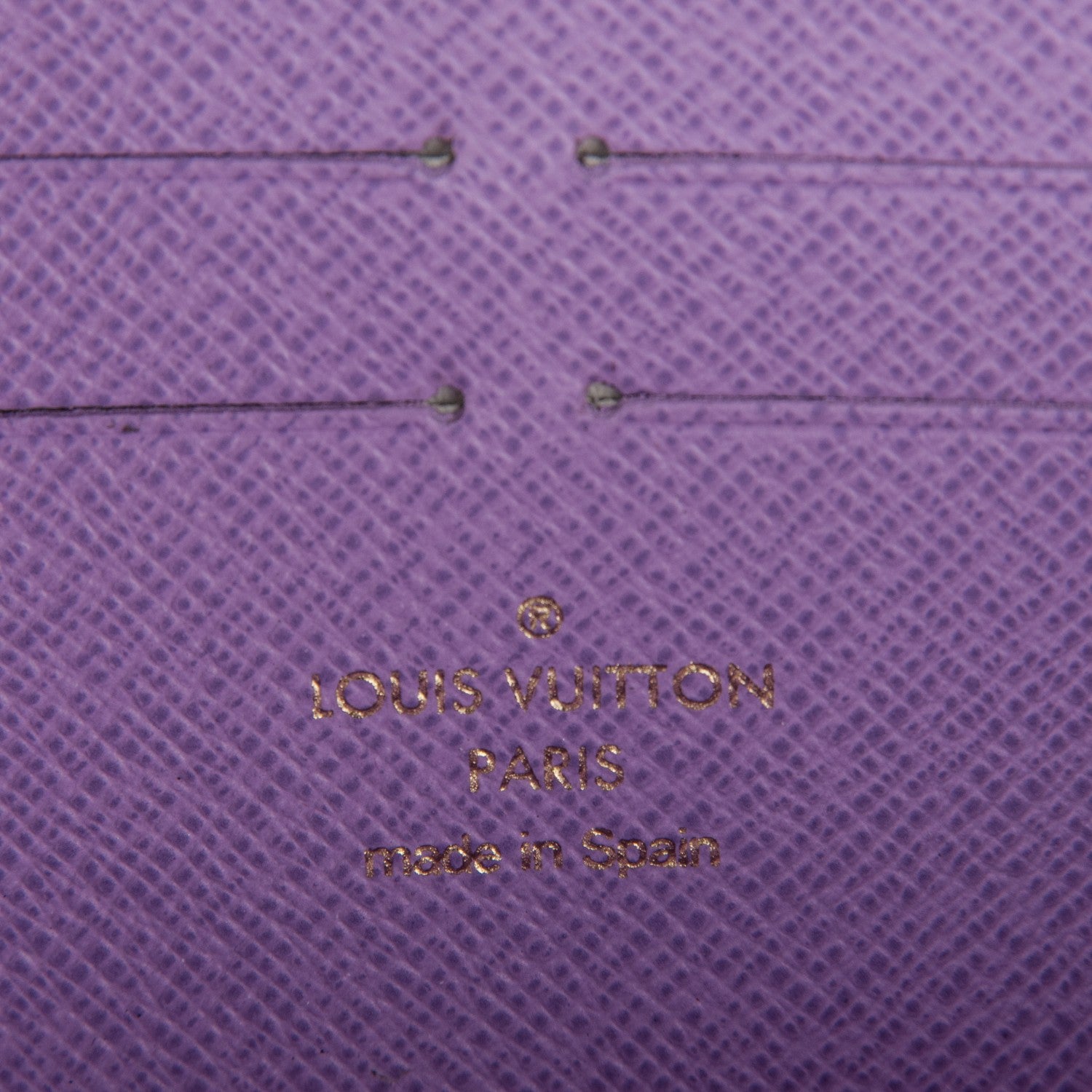 Louis Vuitton Damier Ebene Illustre Zippy Wallet Violet 6 of 7