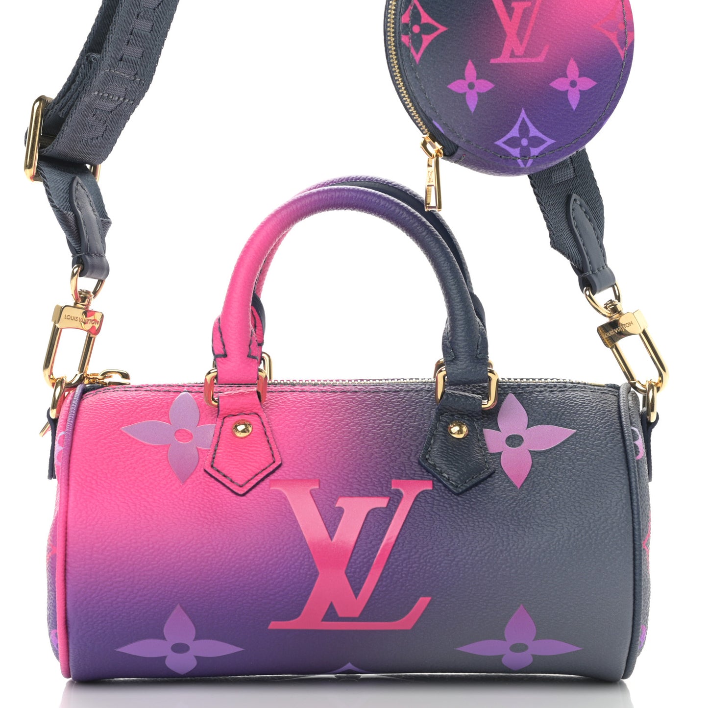 Monogram Giant Spring In The City Papillon BB Midnight Fuchsia