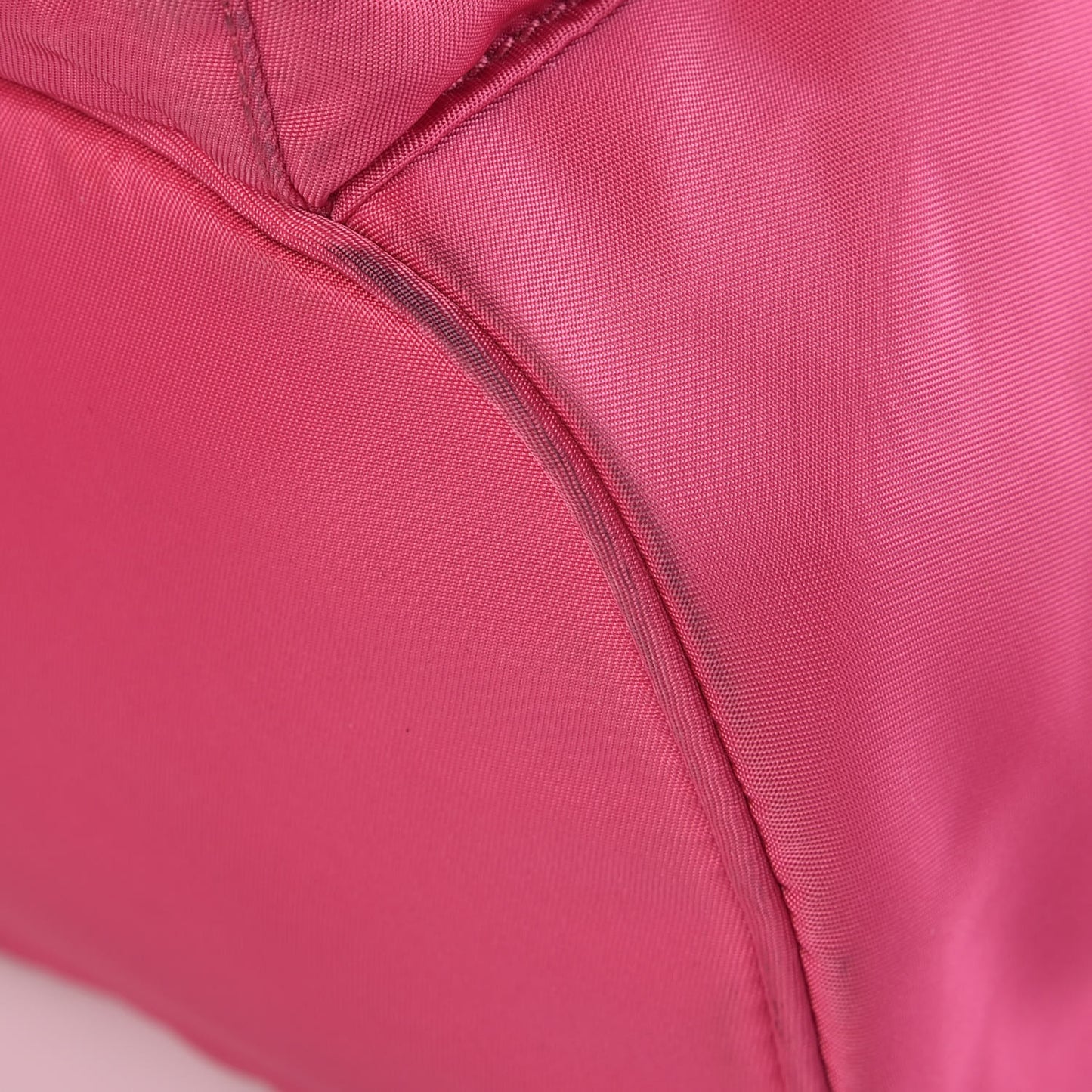 Tessuto Nylon Vela Saffiano Mini Single Snap Buckle Backpack Fuxia