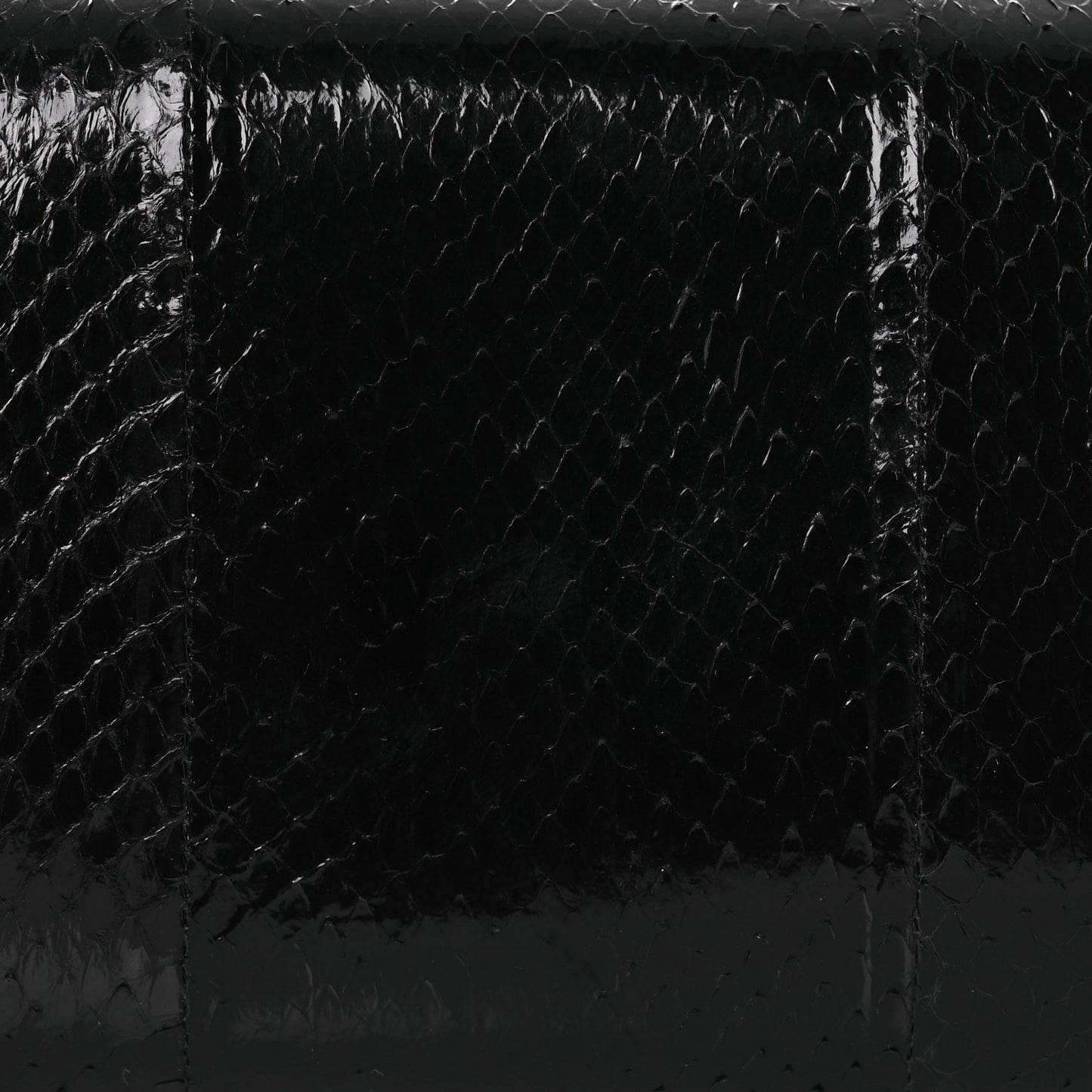 Snakeskin Mini Clutch Black