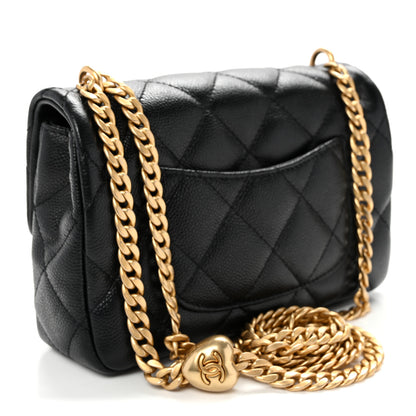 Chanel Caviar Quilted Mini Sweetheart Rectangular Flap Black 3 of 11