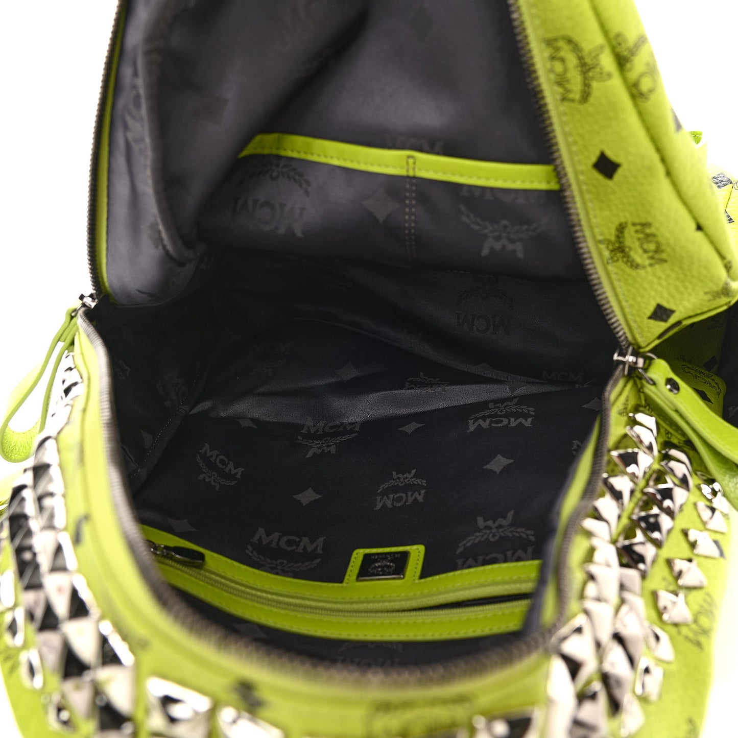 Visetos Crown Stud Medium Stark Backpack Green