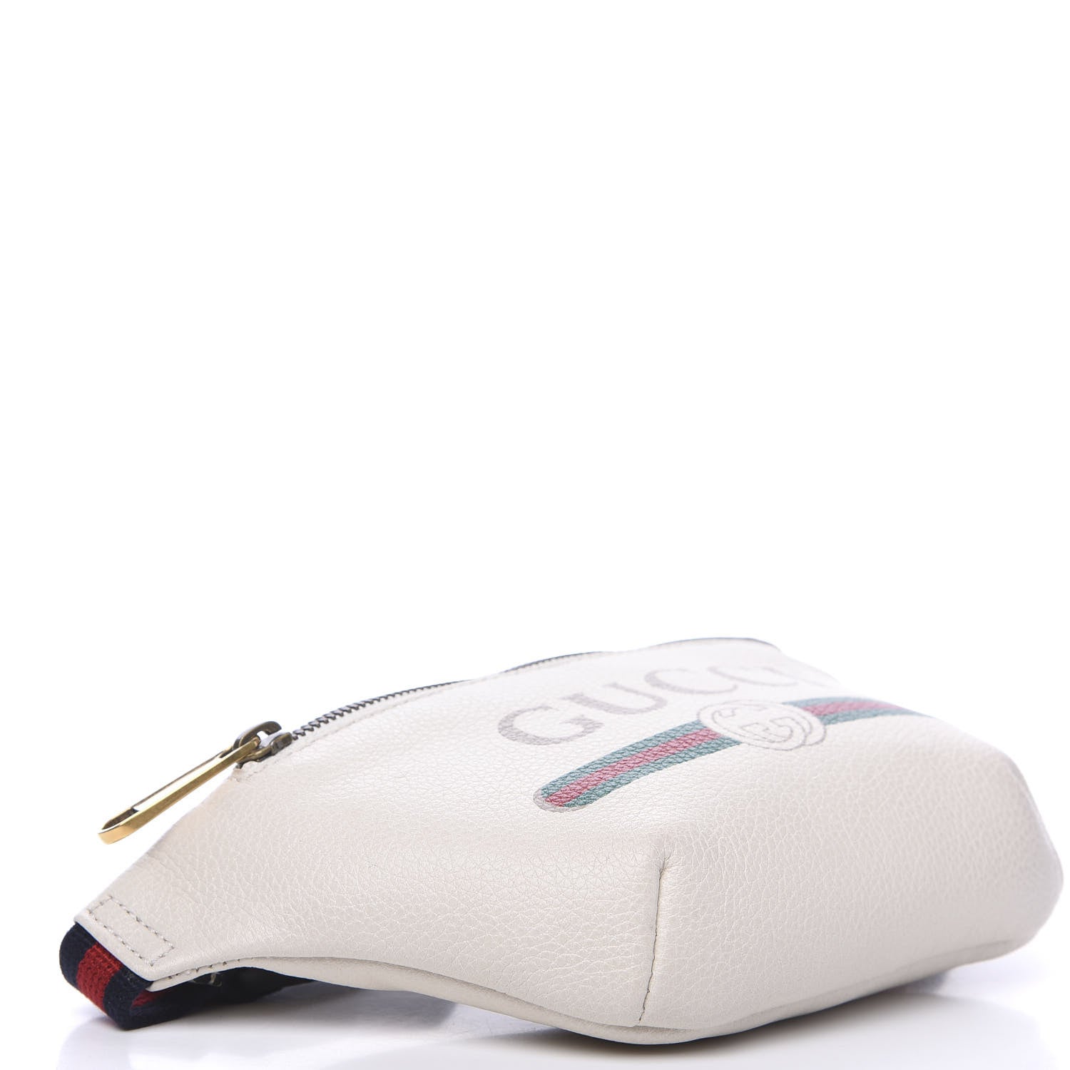 Gucci Grained Calfskin Small Logo Belt Bag White 3 of 9