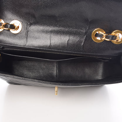 Chanel Caviar Jumbo Single Flap Black 7 of 11