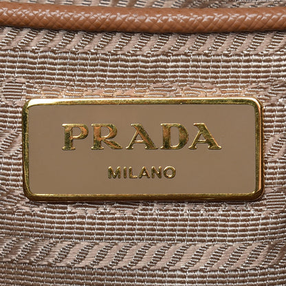 Prada Saffiano Large Galleria Double Zip Tote Caramel 6 of 15