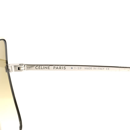 Celine Oversized Square Metal Sunglasses Gold 5 of 7