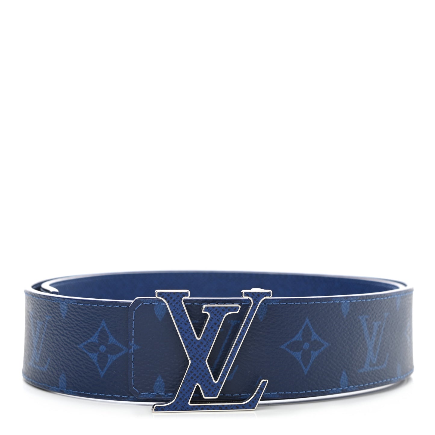 Monogram 40mm Reversible LV Initiales Belt 90 36 Cobalt Blue