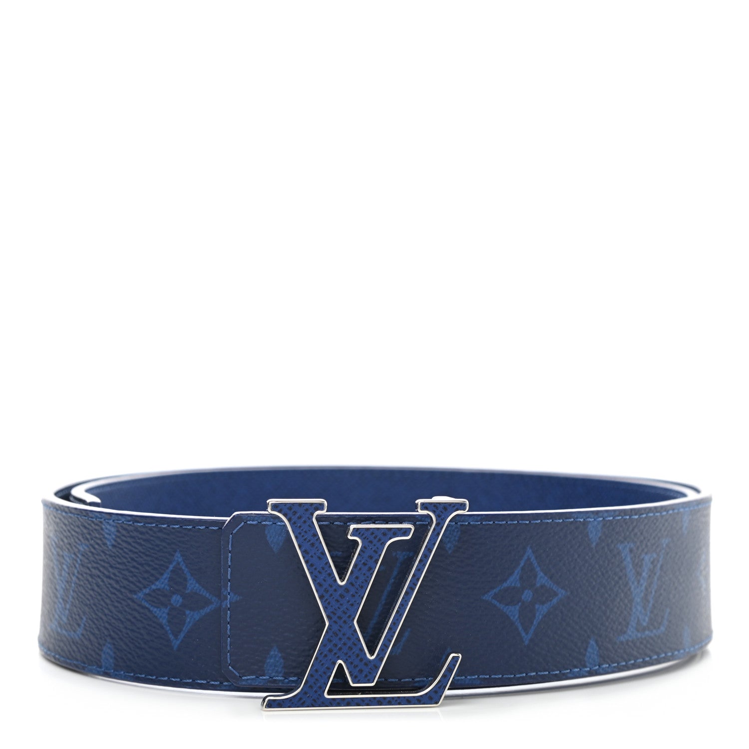 Louis Vuitton Monogram 40mm Reversible LV Initiales Belt 90 36 Cobalt Blue 1 of 5