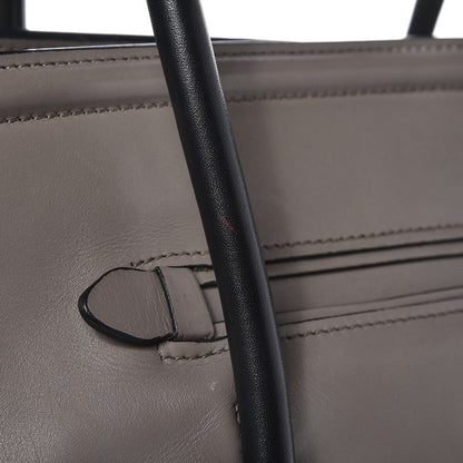 Prada Glace Calf Bi-Color Tote Pomice Black 8 of 10