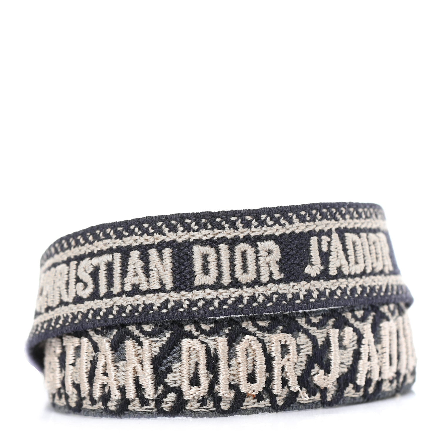 Christian Dior Woven Cotton J'Adior Friendship Bracelet Set Grey 1 of 4
