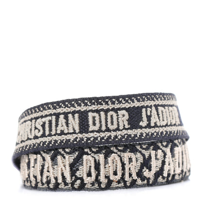 Christian Dior Woven Cotton J'Adior Friendship Bracelet Set Grey 1 of 4