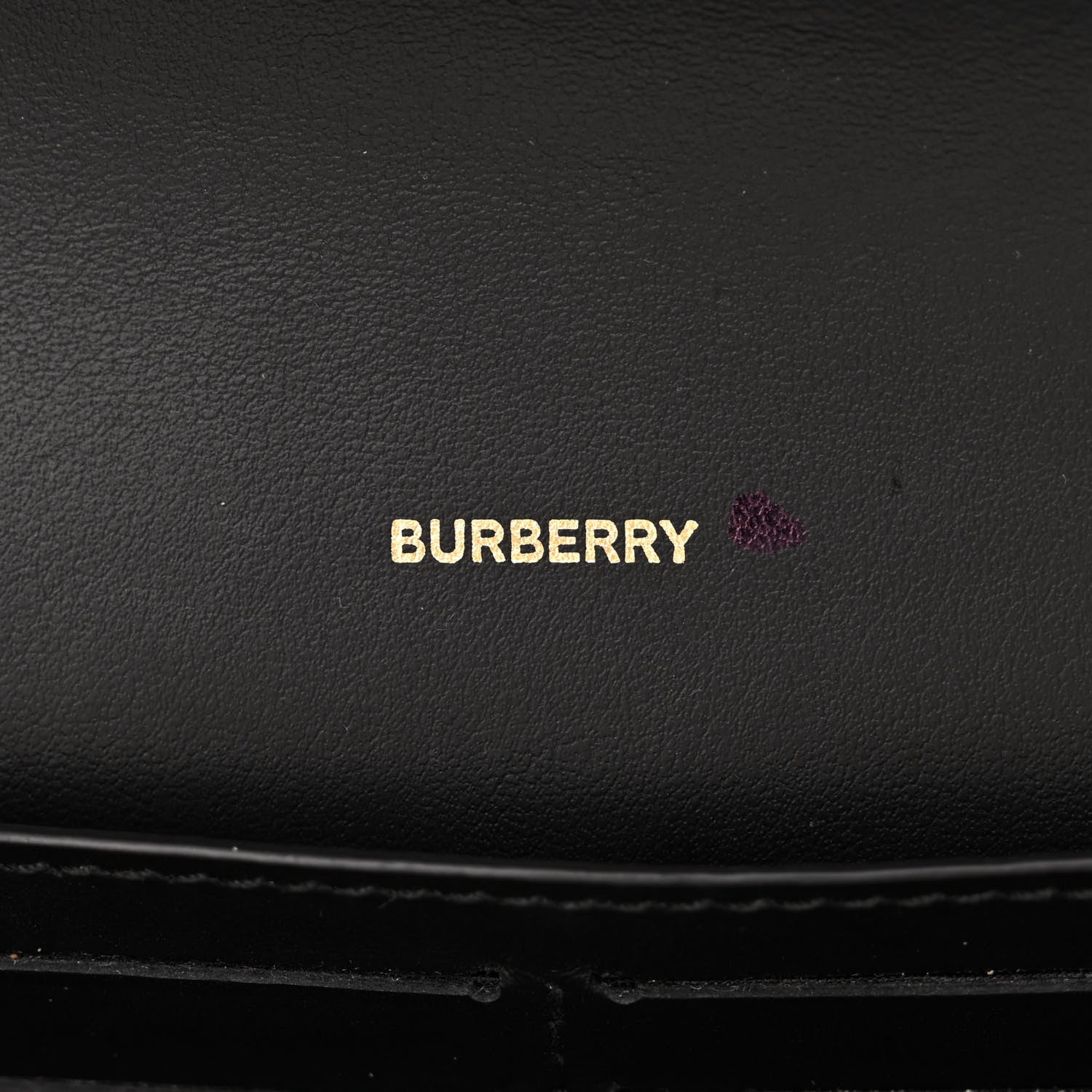 Burberry Calfskin Vintage Check Hannah Wallet with Detachable Strap Black 6 of 11