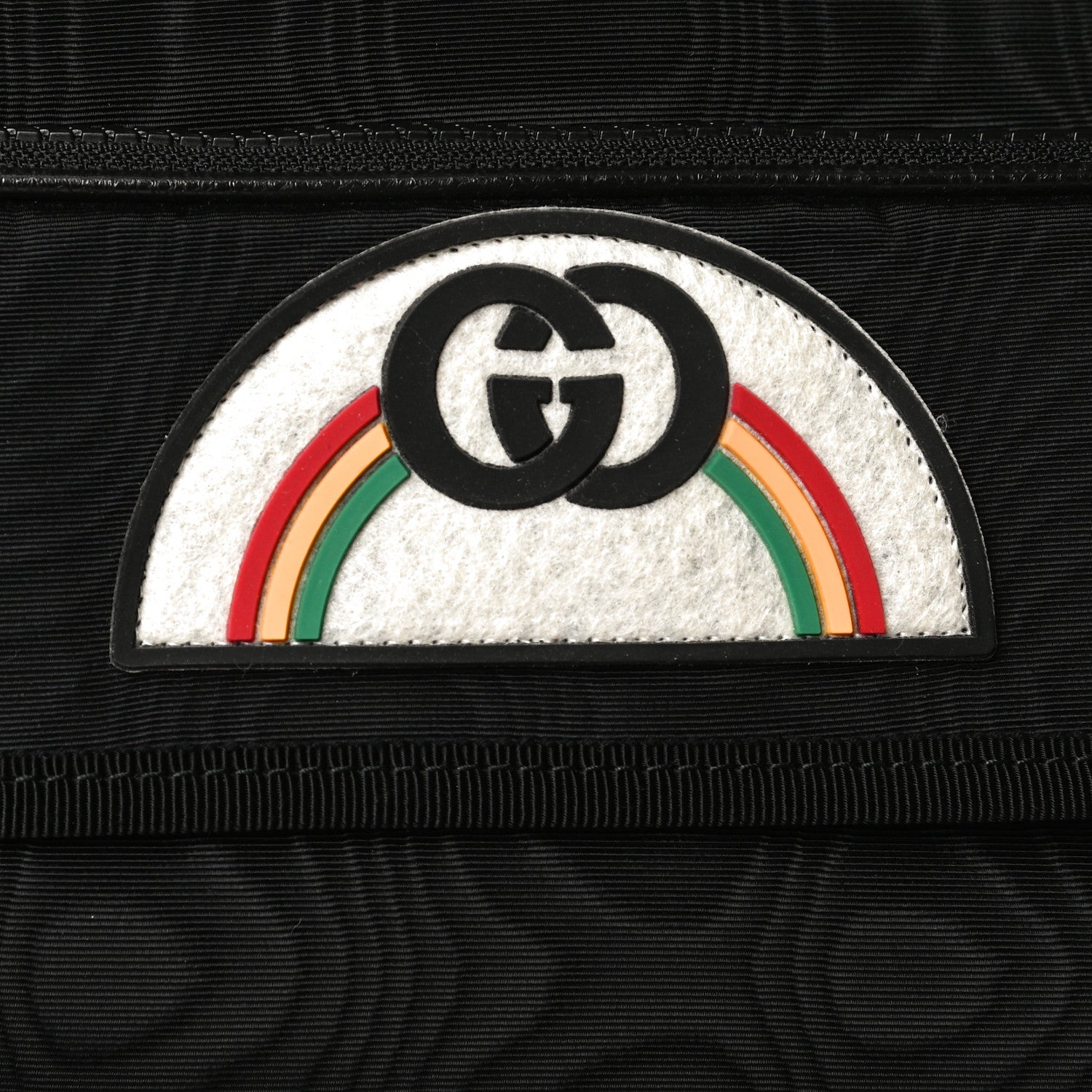 Gucci Nylon Retro Patch Convertible Belt Bag Black 6 of 8