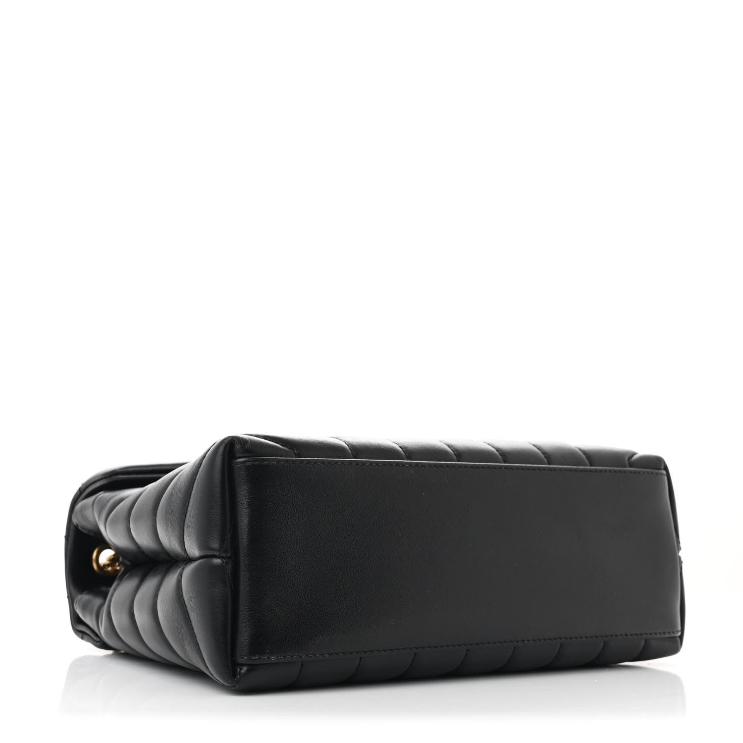 Saint Laurent Calfskin Y Quilted Monogram Small Loulou Chain Satchel Black 4 of 12