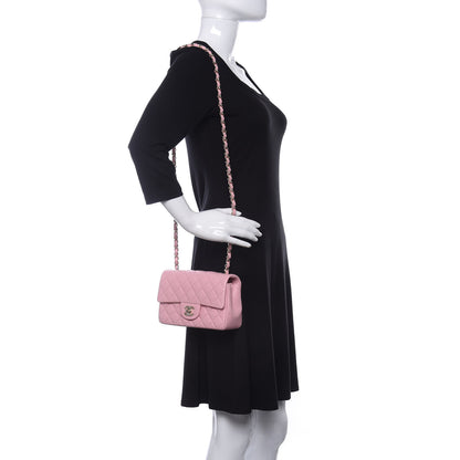 Chanel Lambskin Quilted Mini Rectangular Flap Pink 2 of 11