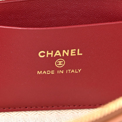 Chanel Grained Calfskin Top Handle Slim Vanity Case With Chain Camel 5 of 10
