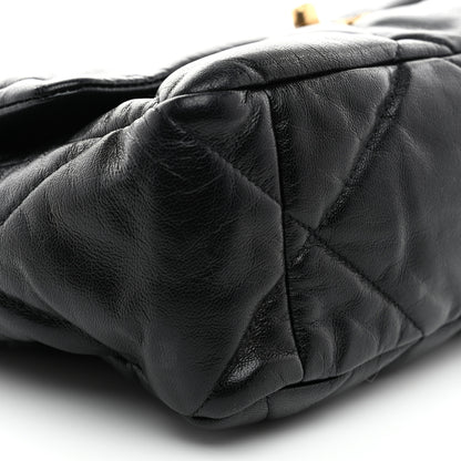 Chanel Goatskin Quilted Large Chanel 19 Flap Black 8 of 10