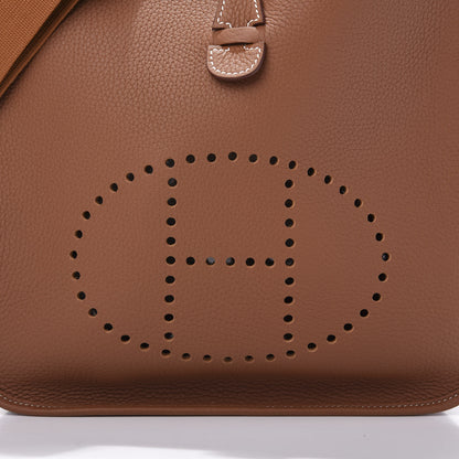 Hermes Taurillon Clemence Evelyne III PM Gold 11 of 11