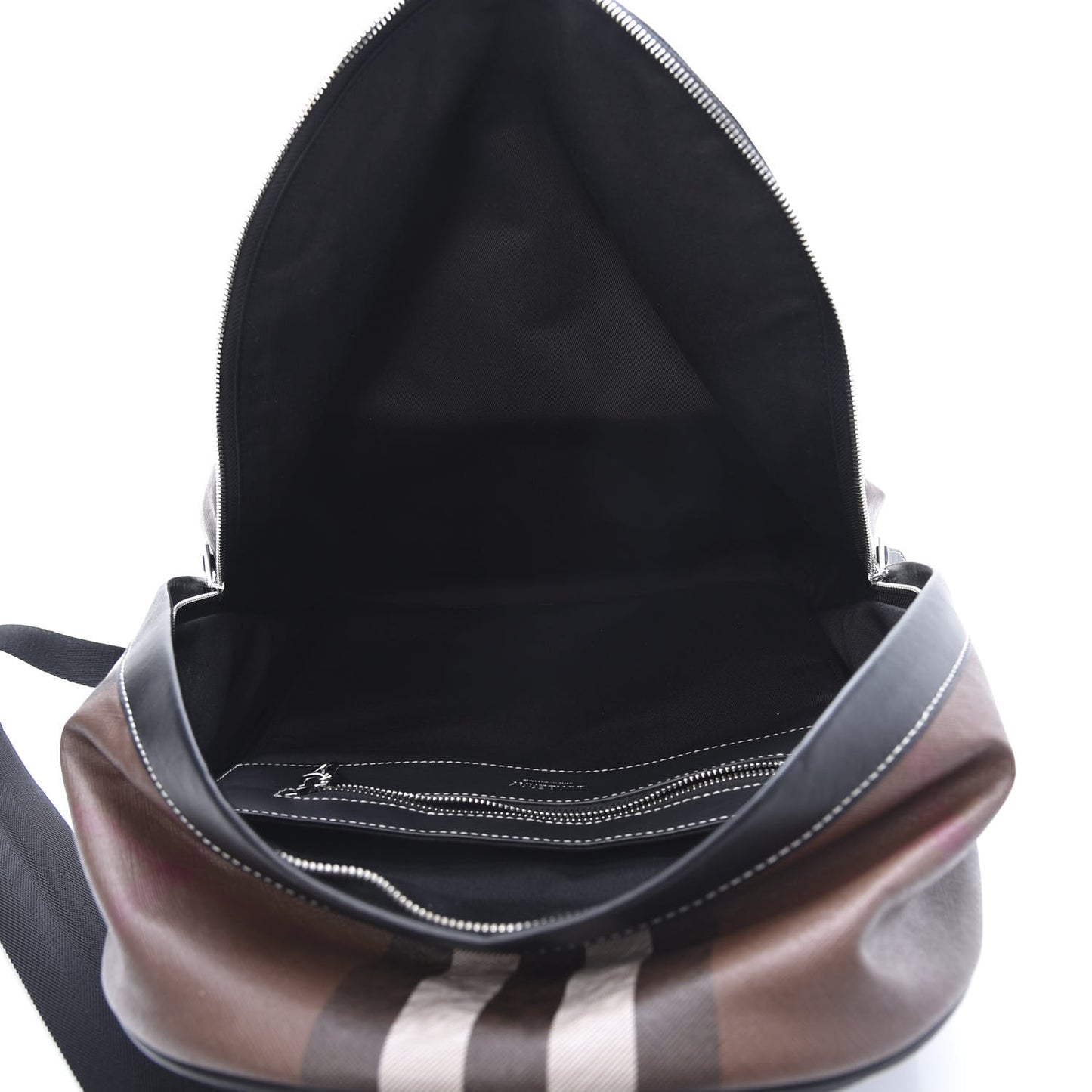 E-Canvas Check Backpack Dark Birch Brown