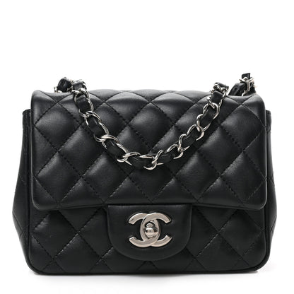 Chanel Lambskin Quilted Mini Square Flap Black 1 of 9
