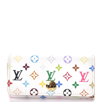 Louis Vuitton Monogram Multicolor Multicles 4 Key Holder White Litchi 1 of 7